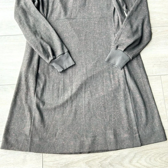 Cabi Black Burgundy Cuddle Long-Sleeve Sweater Dress - Picture 15 of 16